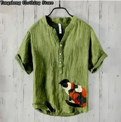2024 3D Digital Print Hawaiian Shirt Small Fish Series - Image 14