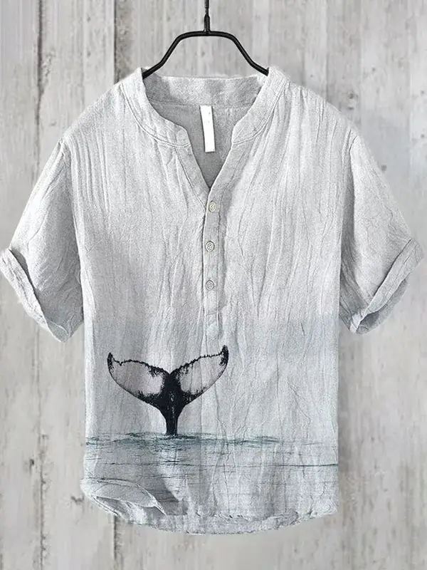 2024 3D Digital Print Hawaiian Shirt Small Fish Series - Image 15