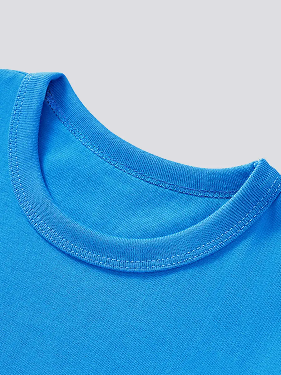 Blue Kids T-Shirt Short Sleeve 2025