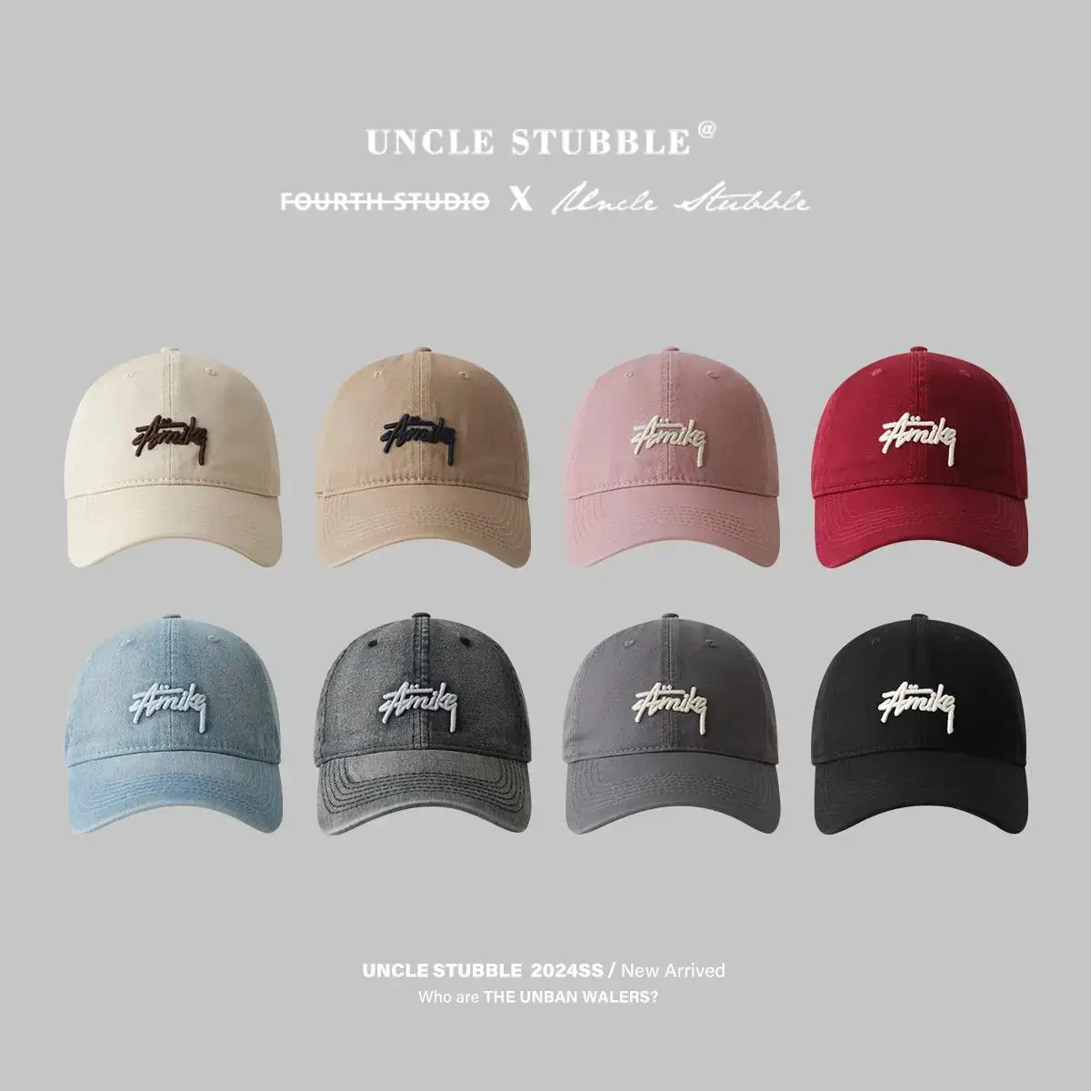 Korean Style Soft Top Baseball Caps Spring Summer Embroidery