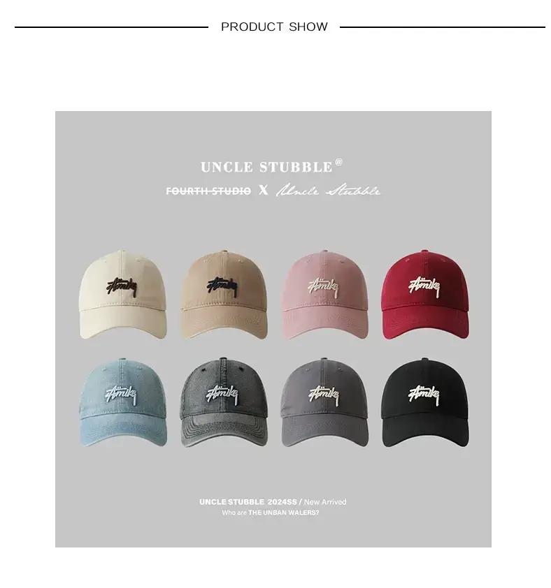 Korean Style Soft Top Baseball Caps Spring Summer Embroidery — feature 1