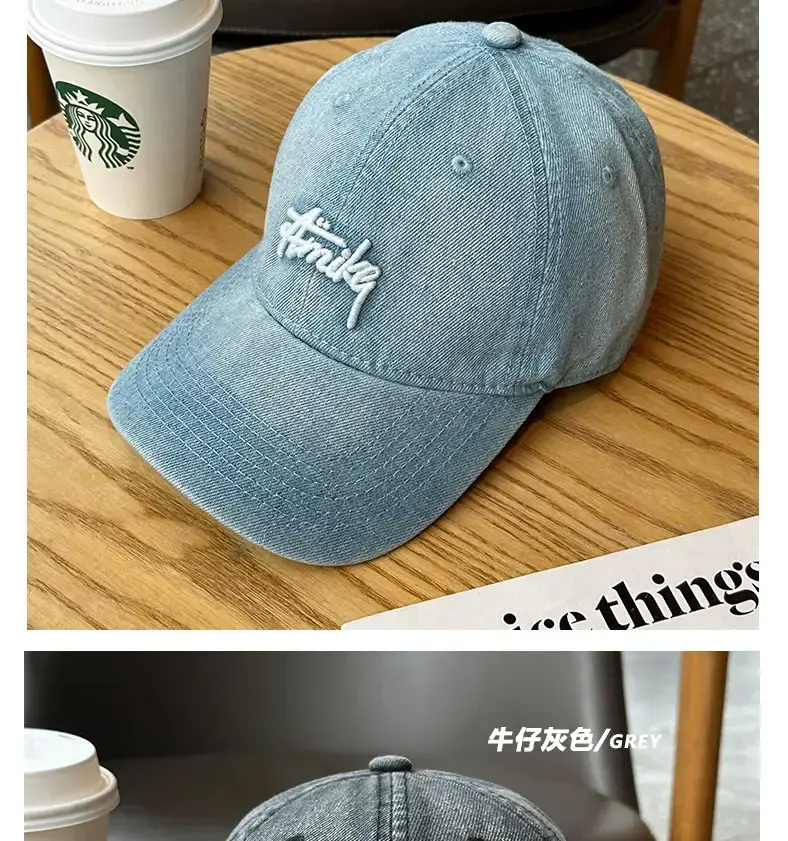 Korean Style Soft Top Baseball Caps Spring Summer Embroidery — feature 12