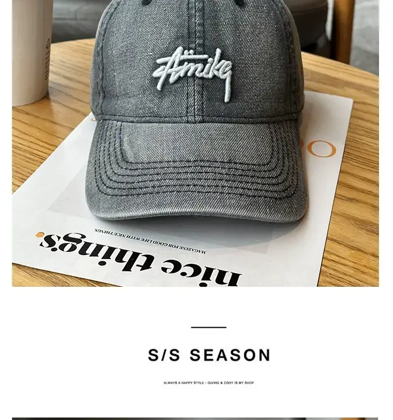 Korean Style Soft Top Baseball Caps Spring Summer Embroidery — feature 13