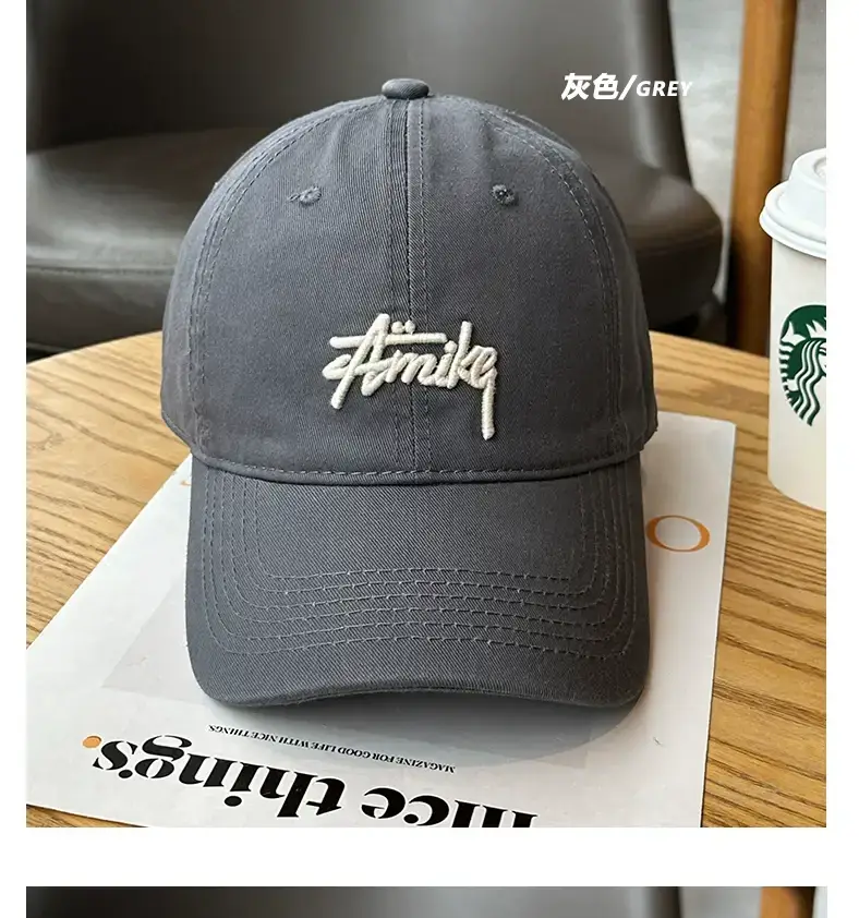 Korean Style Soft Top Baseball Caps Spring Summer Embroidery — feature 14