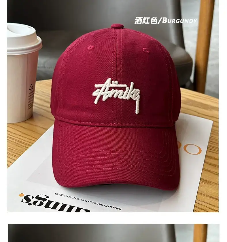 Korean Style Soft Top Baseball Caps Spring Summer Embroidery — feature 15