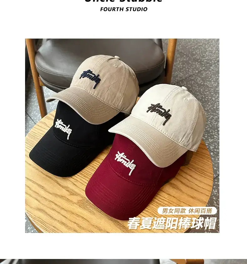 Korean Style Soft Top Baseball Caps Spring Summer Embroidery — feature 3