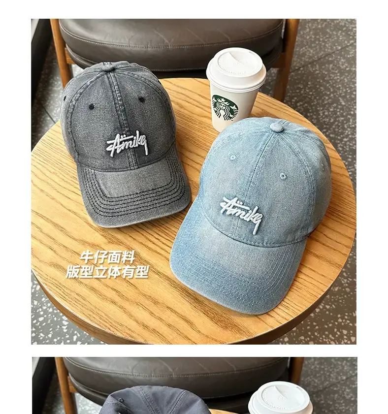 Korean Style Soft Top Baseball Caps Spring Summer Embroidery — feature 5