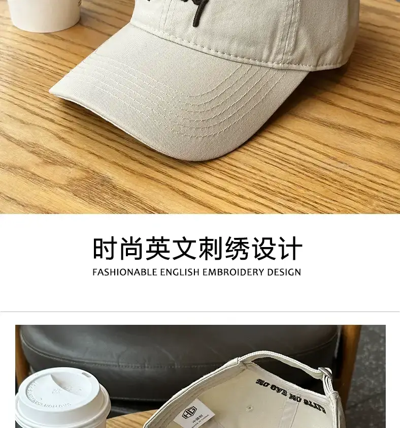 Korean Style Soft Top Baseball Caps Spring Summer Embroidery — feature 8
