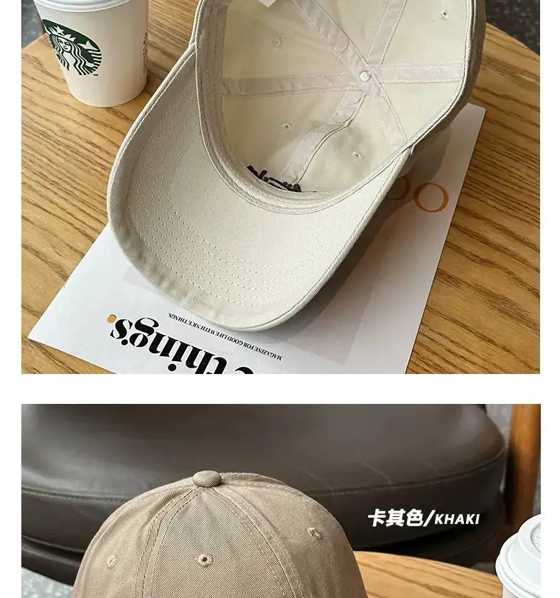 Korean Style Soft Top Baseball Caps Spring Summer Embroidery — feature 9