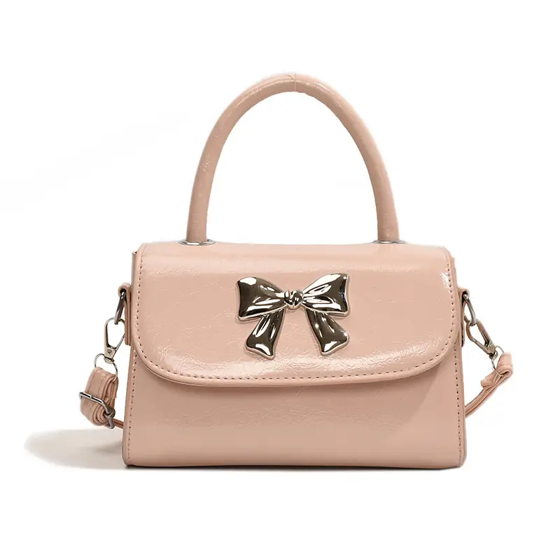 White Bow Shoulder Crossbody Bag 2024 Spring - Image 9