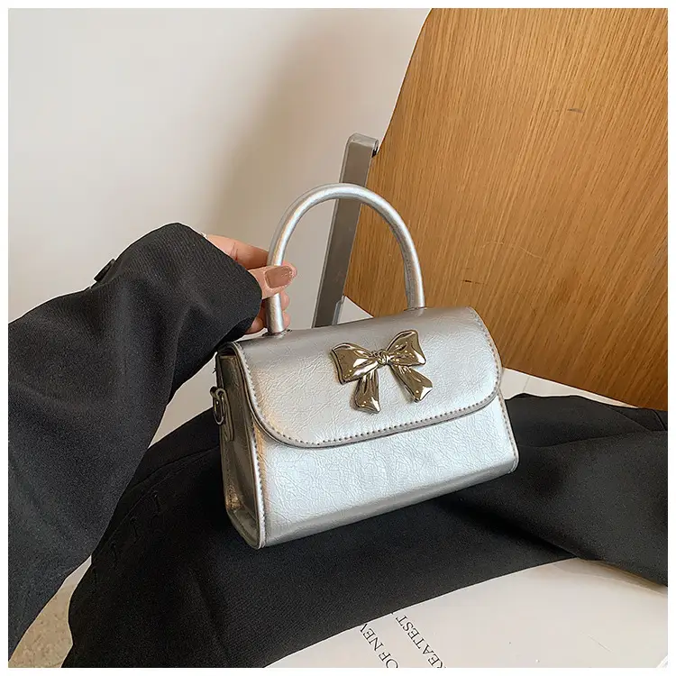 White Bow Shoulder Crossbody Bag 2024 Spring — feature 21
