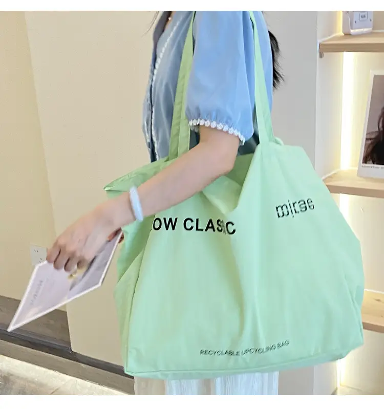 Pink Canvas Shoulder Bag Low Classic Large Capacity — feature 16