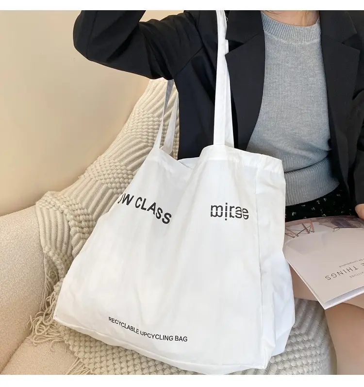 Pink Canvas Shoulder Bag Low Classic Large Capacity — feature 23