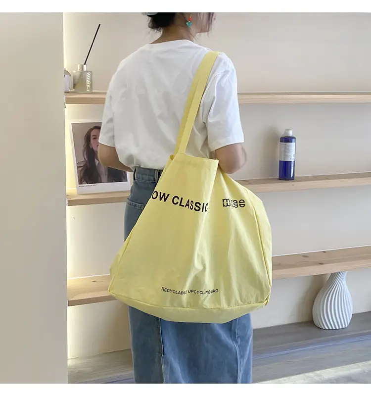 Pink Canvas Shoulder Bag Low Classic Large Capacity — feature 27