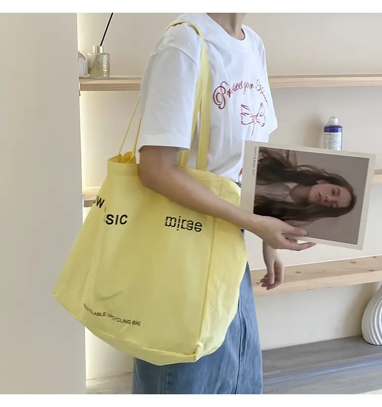 Pink Canvas Shoulder Bag Low Classic Large Capacity — feature 28