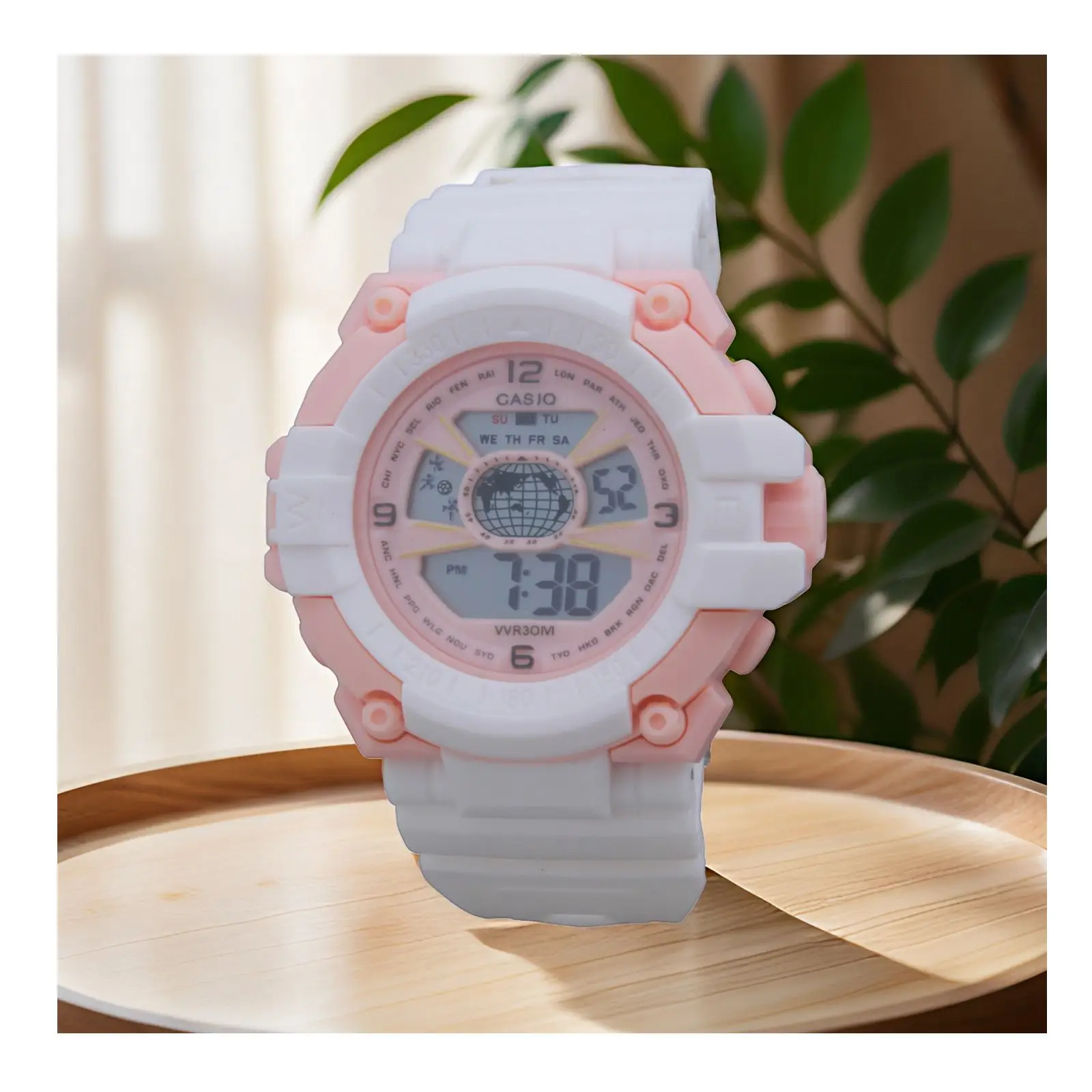 Luminous Kids Digital Watch with Waterproof Ring