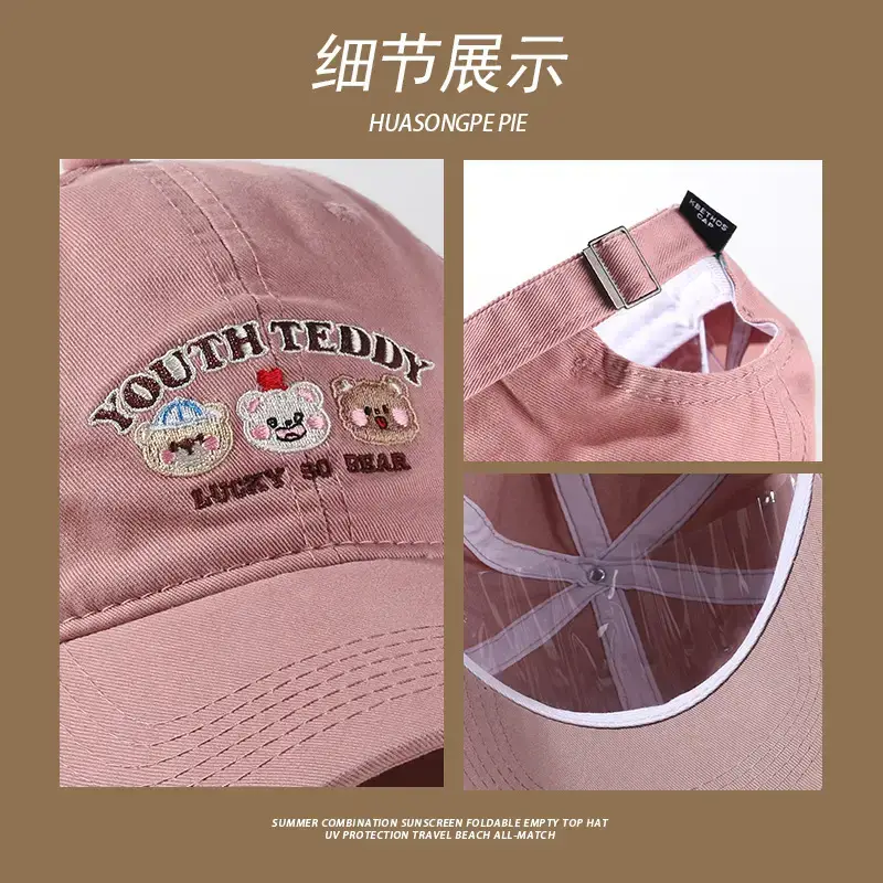 Cute Embroidered Baseball Cap for Kids Men Sunscreen — feature 14