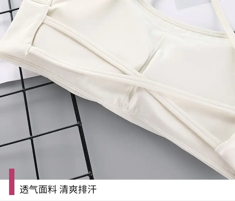 New Foreign Trade Product: Thin Strap Cross-Back Yoga Sports Bra, Large Back Exposure, Quick-Dry Breathable Fitness Bra, Amazon — feature 27
