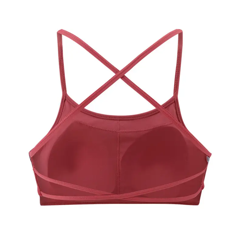New Foreign Trade Product: Thin Strap Cross-Back Yoga Sports Bra, Large Back Exposure, Quick-Dry Breathable Fitness Bra, Amazon