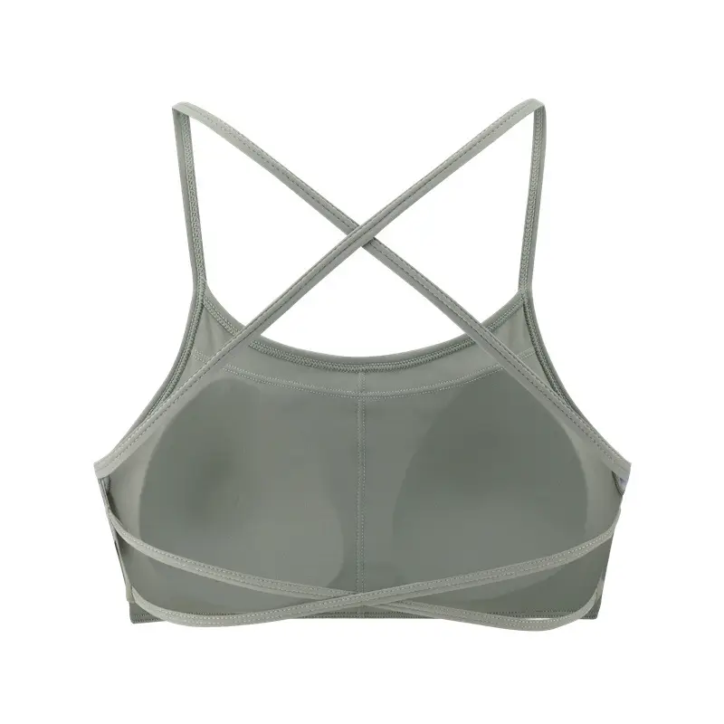 New Foreign Trade Product: Thin Strap Cross-Back Yoga Sports Bra, Large Back Exposure, Quick-Dry Breathable Fitness Bra, Amazon