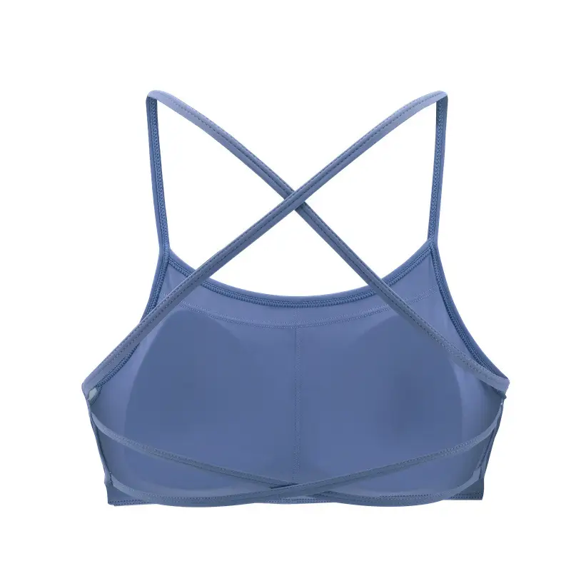 New Foreign Trade Product: Thin Strap Cross-Back Yoga Sports Bra, Large Back Exposure, Quick-Dry Breathable Fitness Bra, Amazon
