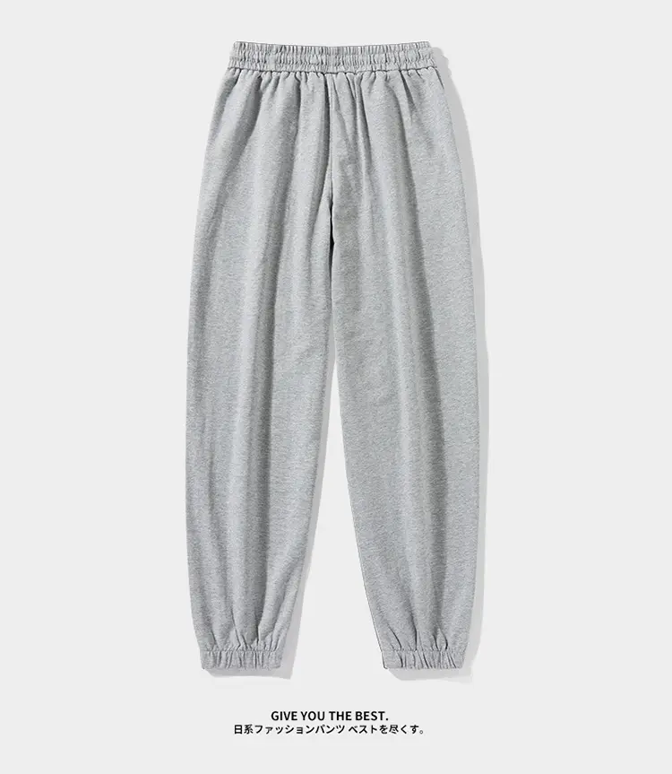 Ultra-thin Summer Thin Pure Cotton Casual Long Pants light gray Loose Straight Pants Men's Sports Pants with Loose Waist — feature 10