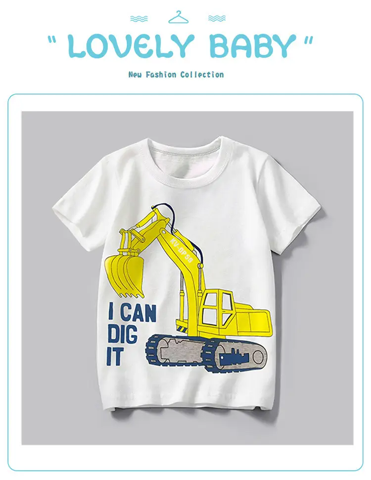 White Cotton T-Shirt for Boys Baby Summer Wear — feature 3