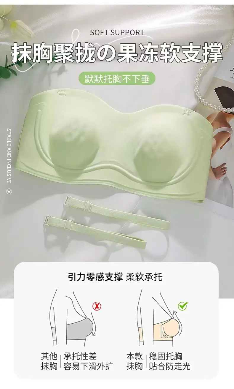 Strapless Underwear Women Non-Slip Push Up Anti Slip — feature 9
