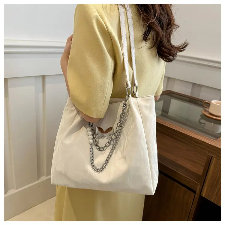 Blue Korean Style Women's Shoulder Bag with Chain — feature 10