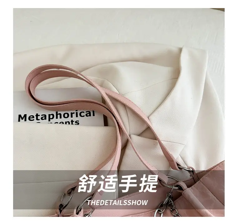 Blue Korean Style Women's Shoulder Bag with Chain — feature 5