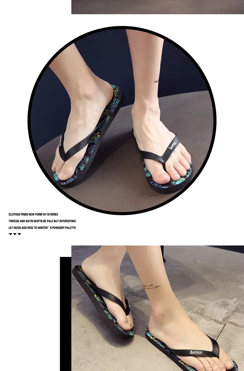 Summer Flip Flops Men's Trendy Panda Theme Beach Men's 2024 New Outdoor Wear Sandals Men's Slippers — feature 15