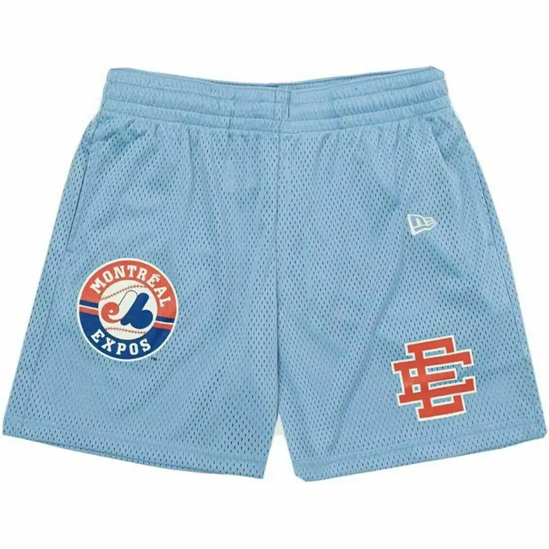 Men Muscle Shorts Light Blue EE Brand Summer Fitness