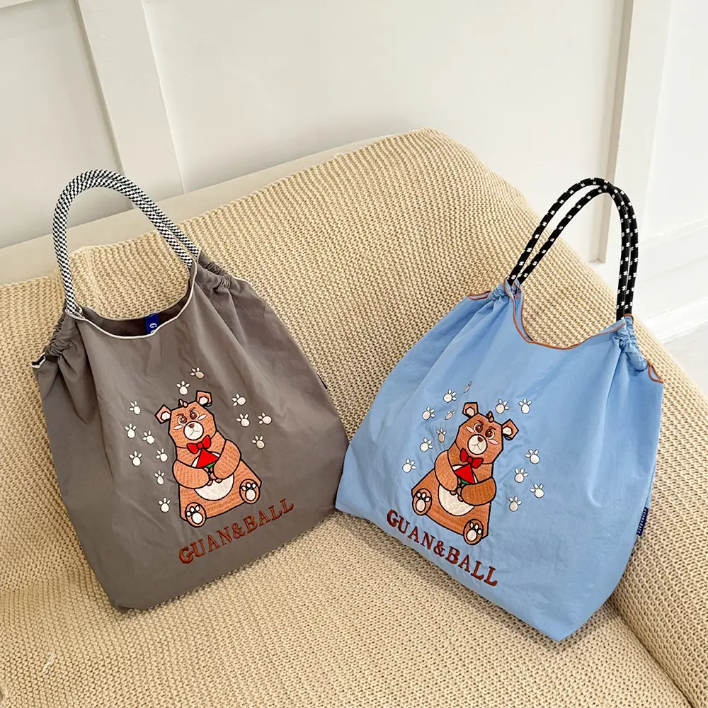 Pink Cartoon Embroidered Waterproof Shoulder Bag — feature 20