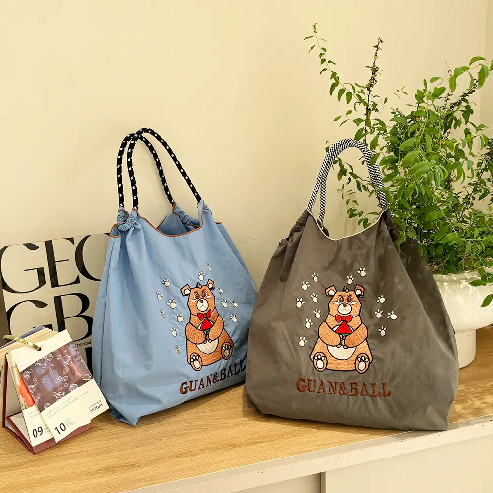 Pink Cartoon Embroidered Waterproof Shoulder Bag — feature 21
