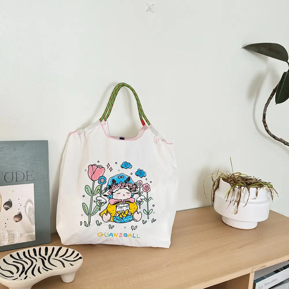 Pink Cartoon Embroidered Waterproof Shoulder Bag — feature 32