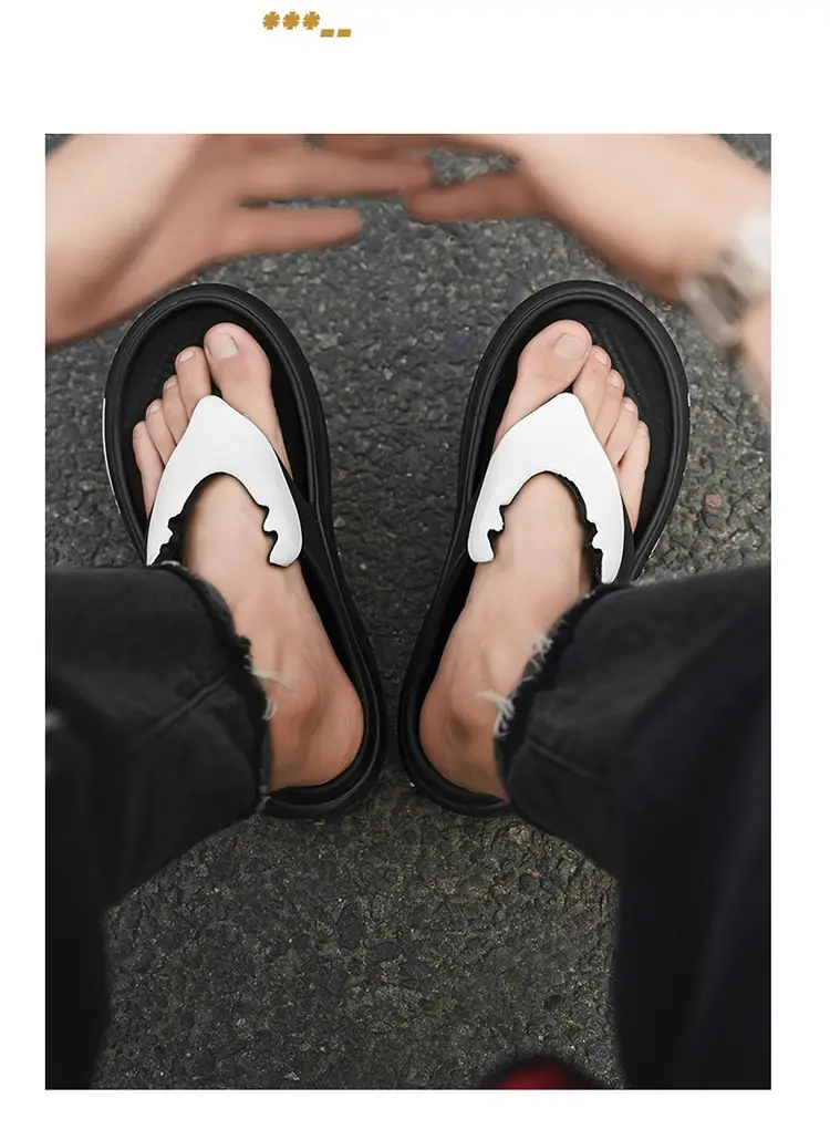 Flip-flops men's summer latest outdoor wear non-slip deodorant soft bottom flip-flops outdoor leisure beach slippers — feature 19