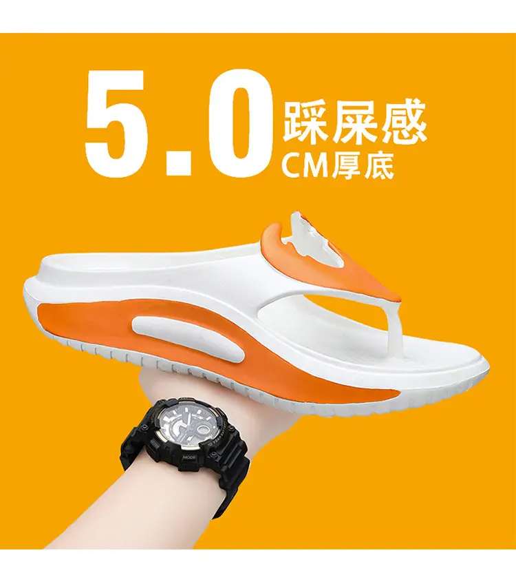 Flip-flops men's summer latest outdoor wear non-slip deodorant soft bottom flip-flops outdoor leisure beach slippers — feature 2