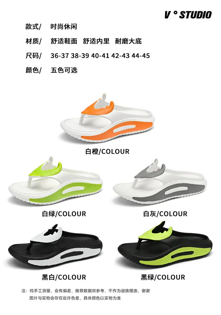 Flip-flops men's summer latest outdoor wear non-slip deodorant soft bottom flip-flops outdoor leisure beach slippers — feature 3