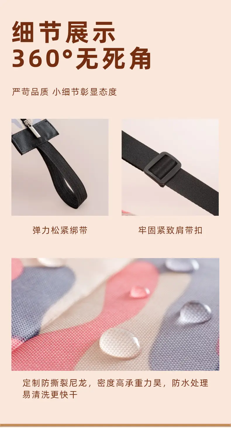 Green Foldable Tote Bag for Women, Large Capacity, Roll-Up Design — feature 8