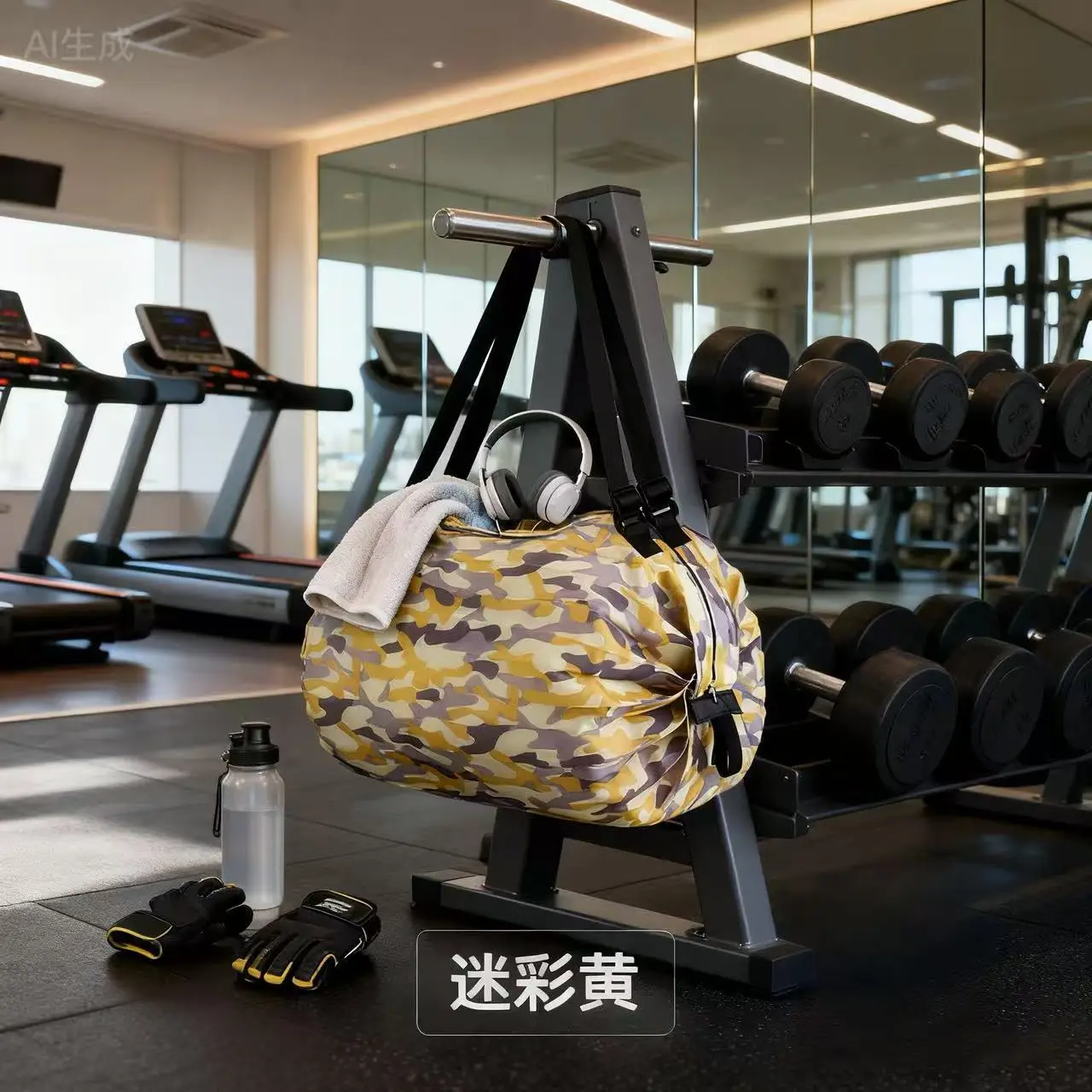 Green Foldable Tote Bag for Women, Large Capacity, Roll-Up Design - Image 13