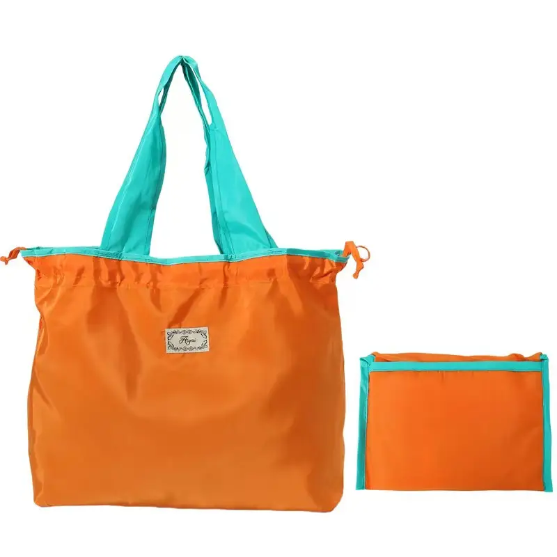 Green Foldable Tote Bag for Women, Large Capacity, Roll-Up Design - Image 29