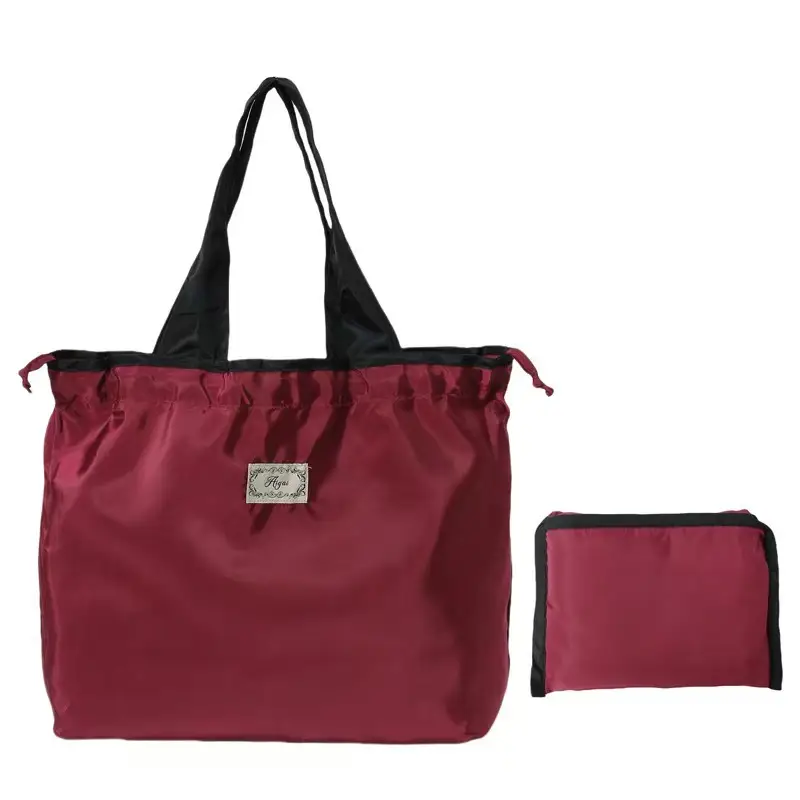 Green Foldable Tote Bag for Women, Large Capacity, Roll-Up Design - Image 30