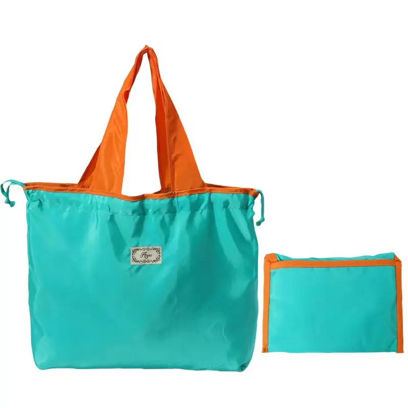 Green Foldable Tote Bag for Women, Large Capacity, Roll-Up Design - Image 33