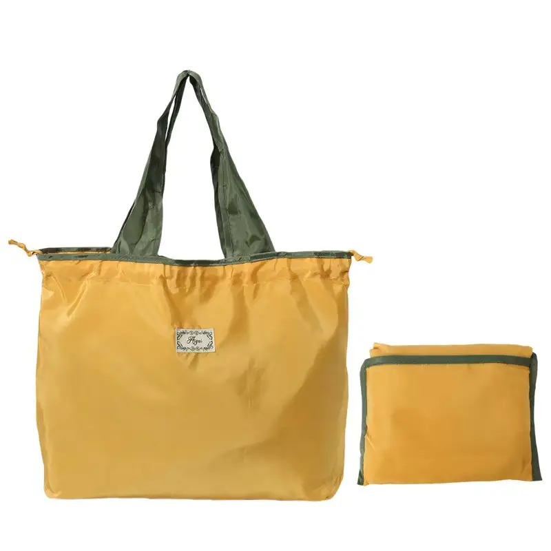 Green Foldable Tote Bag for Women, Large Capacity, Roll-Up Design - Image 34