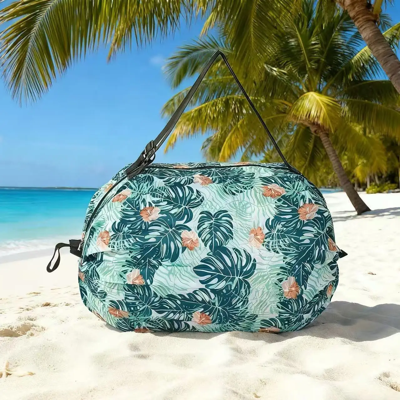 Green Foldable Tote Bag for Women, Large Capacity, Roll-Up Design - Image 68