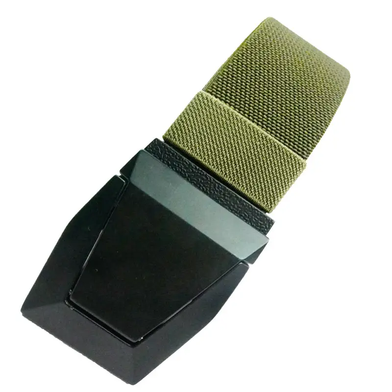 Men's Retractable Elastic Belt with Alloy Buckle, Tactical Belt, Holeless Design, Men's Woven Belt - Image 6