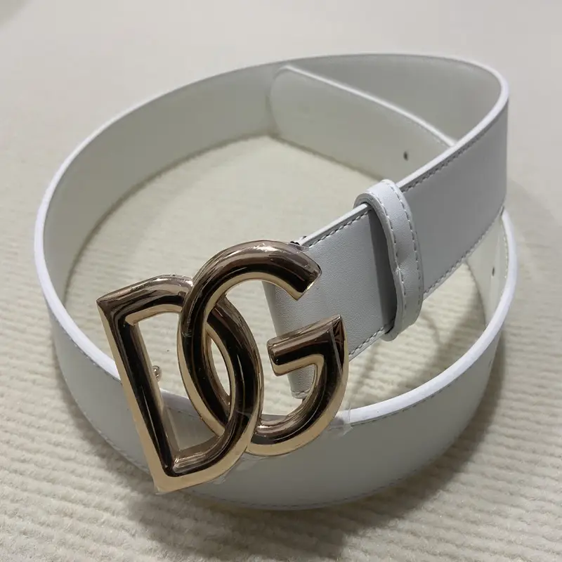 Men's Genuine Leather Belt with Gold Buckle - Image 5