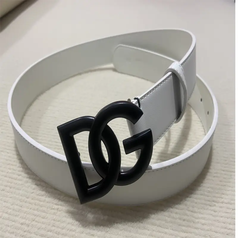 Men's Genuine Leather Belt with Gold Buckle - Image 7