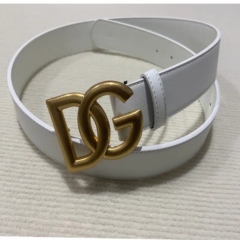 Men's Genuine Leather Belt with Gold Buckle - Image 8