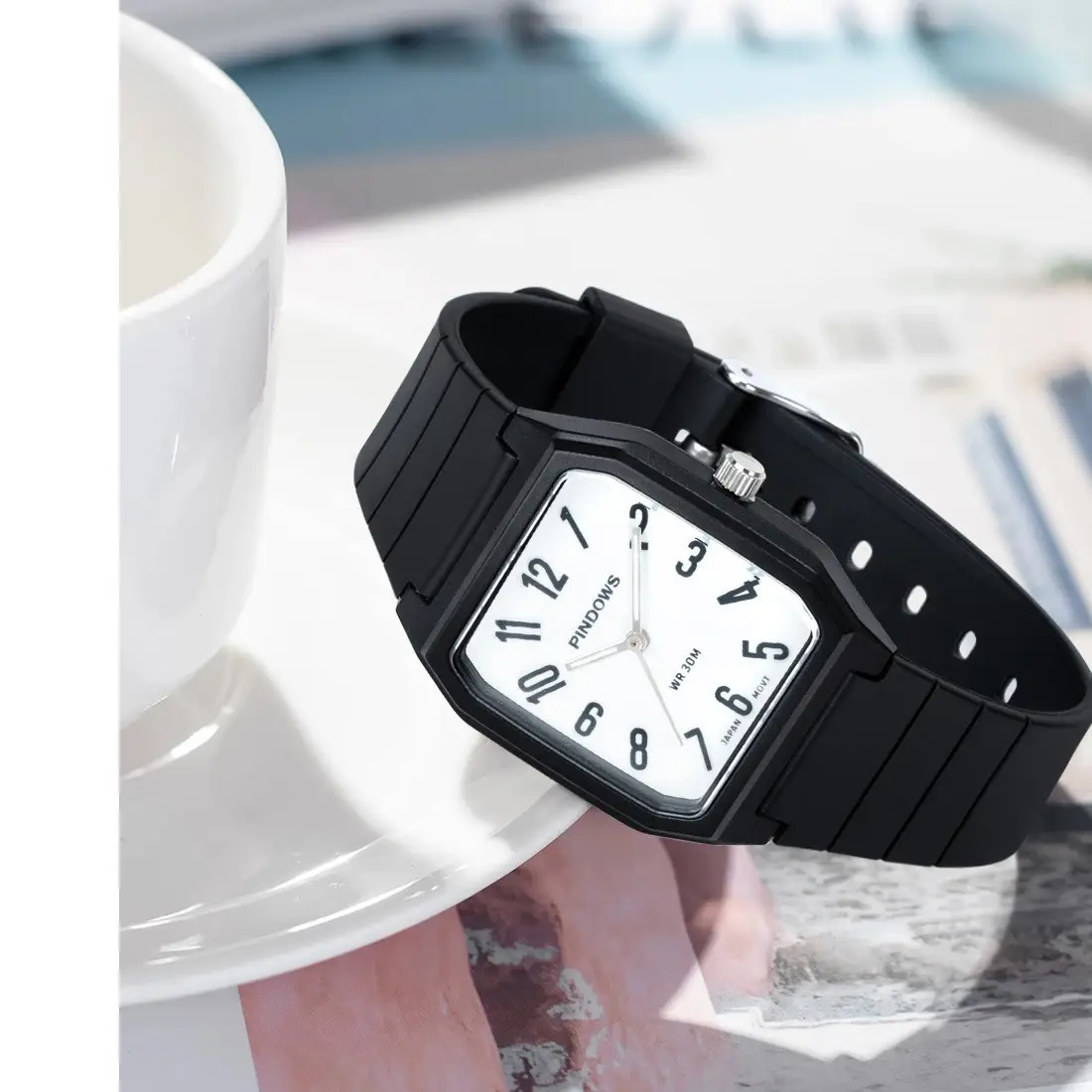 Pindao Pink Digital Dial Waterproof Watch for Kids - Image 10